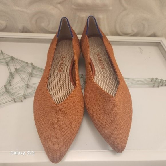 Rothy's "The Point II" Burnt Orange Flats. NWT. Size 8.5 - Picture 5 of 7